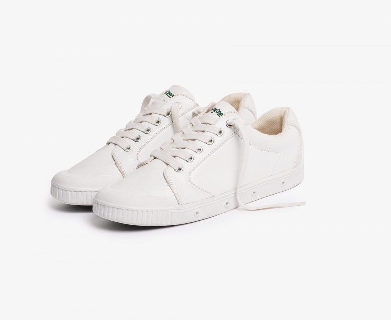 Basket Spring Court C2 Crackled Blanche Homme | XRM-84204252